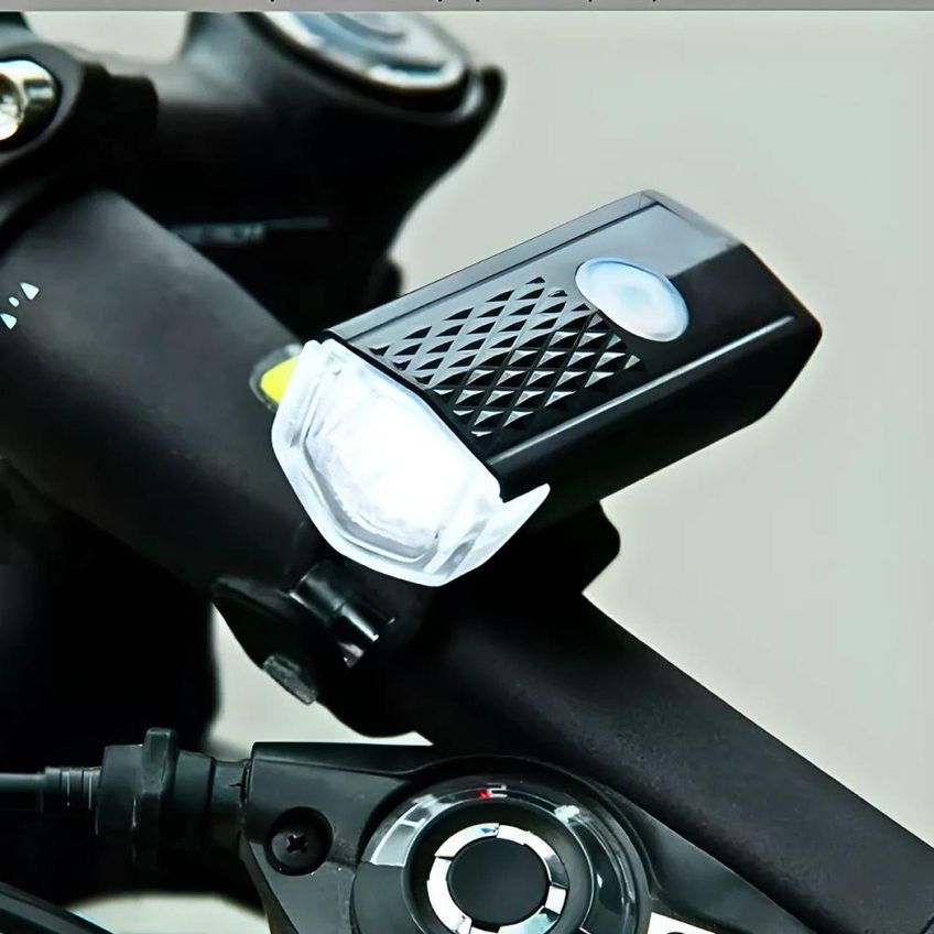 Kit Farol Dianteiro E Lanterna Traseira Led Recarregável Usb À Prova D'água Ciclismo Noturno Utimix - imagem 5