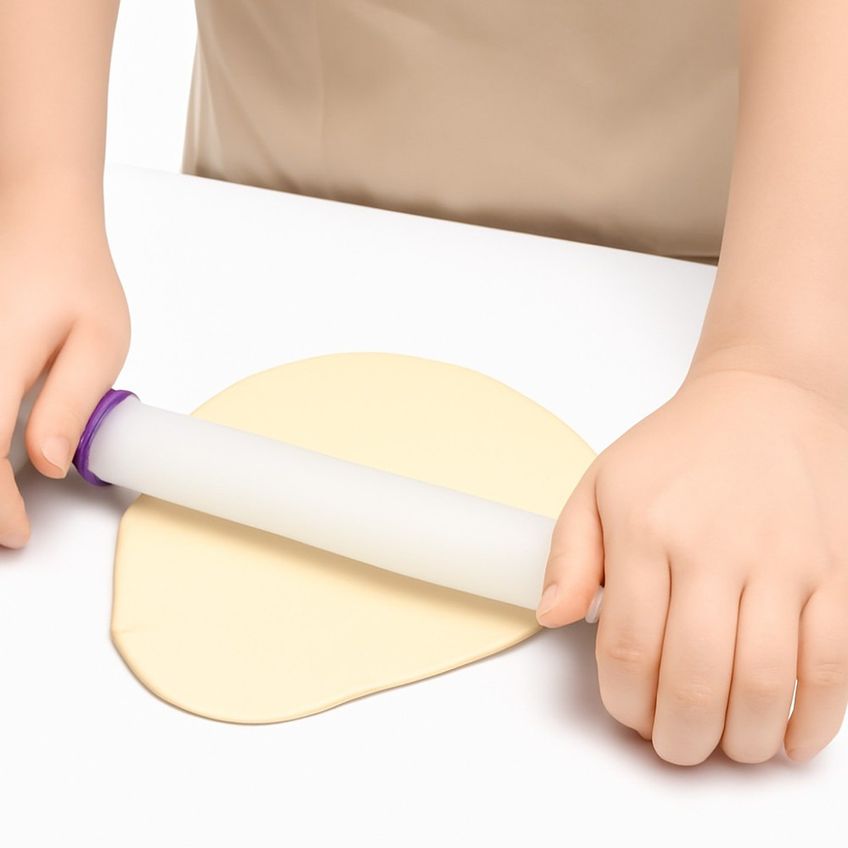 Rolo 20cm Para Espessura Uniforme Da Massa Com Anéis Guia - imagem 4