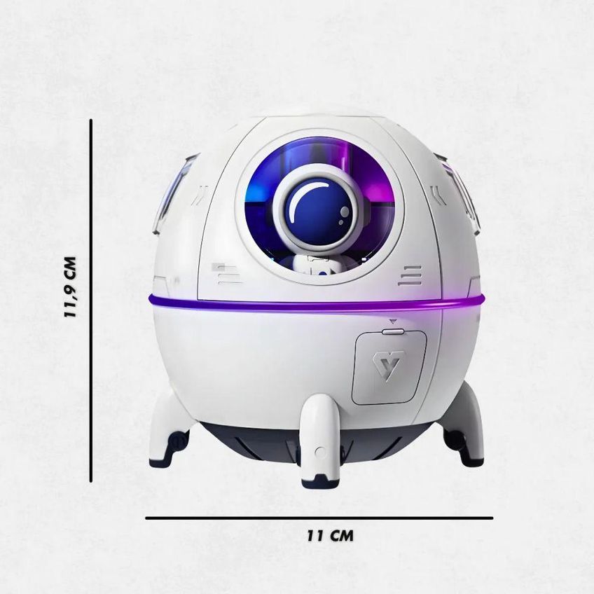Umidificador De Ar Portátil Usb Utimix 220ml Astronauta Space Capsule Humidifier Usb - imagem 3