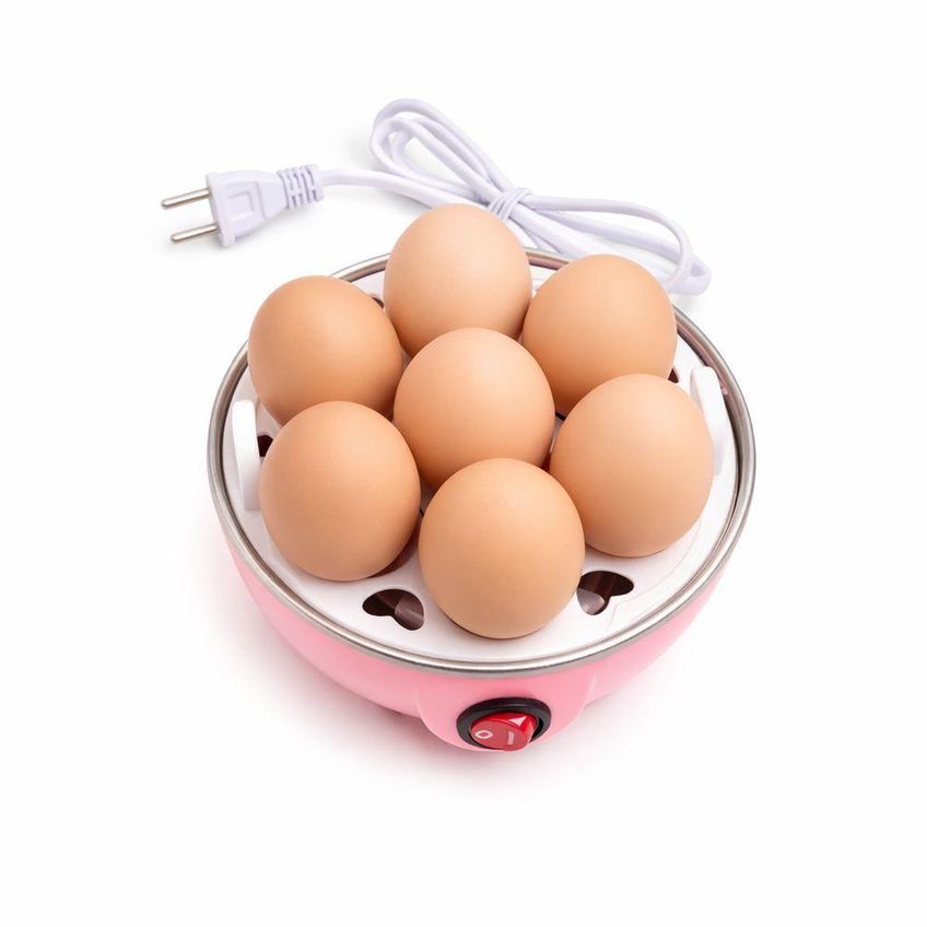 Cozedor de Ovos Elétrico Portátil 110v Desliga Automático Rosa Capacidade 7 Ovos Utimix - imagem 4