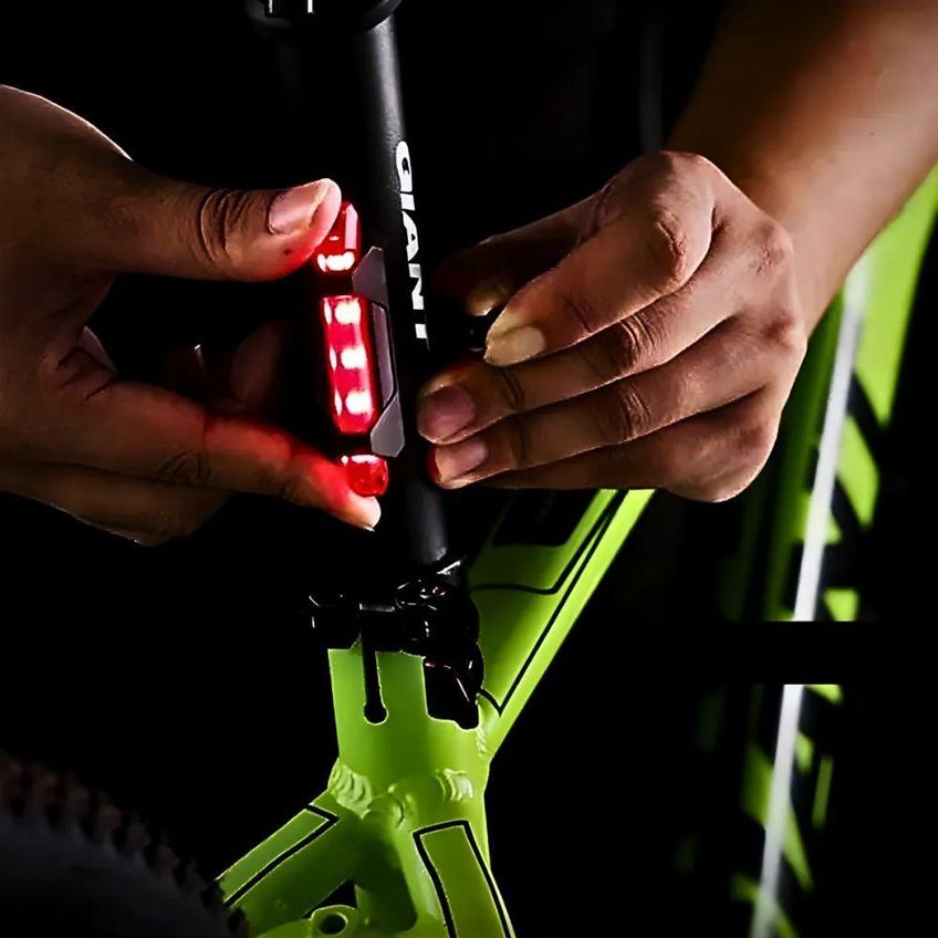 Kit Farol E Lanterna Para Bicicleta Led Recarregável Usb À Prova Dágua Utimix - imagem 5