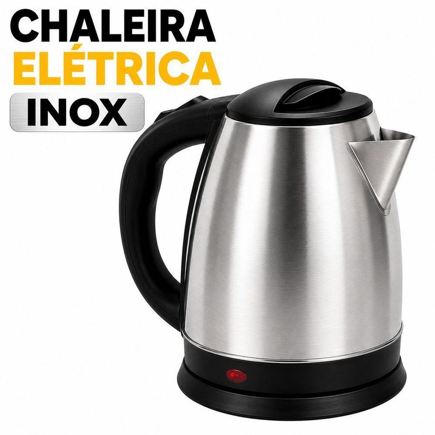 Chaleira Elétrica Utimix Chaleira Elétrica Inox 1200w 1,8l Inox 110v - imagem 4