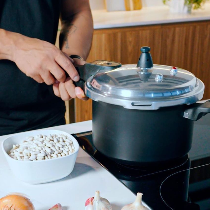 Panela De Pressão Ceramic Life Super 4954-100 Alumínio Cerâmico 4,2l Indução Antiaderente Brinox - imagem 4