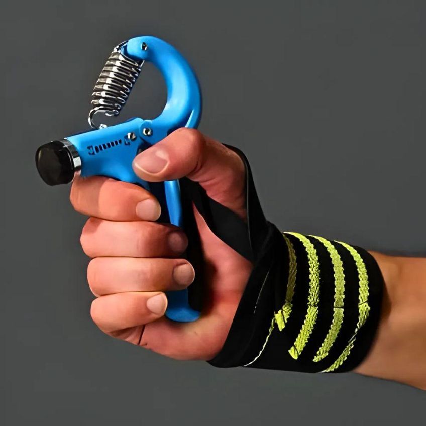 Hand Grip Ajustável Para Fortalecimento De Mãos Punho Dedos E Antebraço Portátil Fitness Utimix - imagem 5