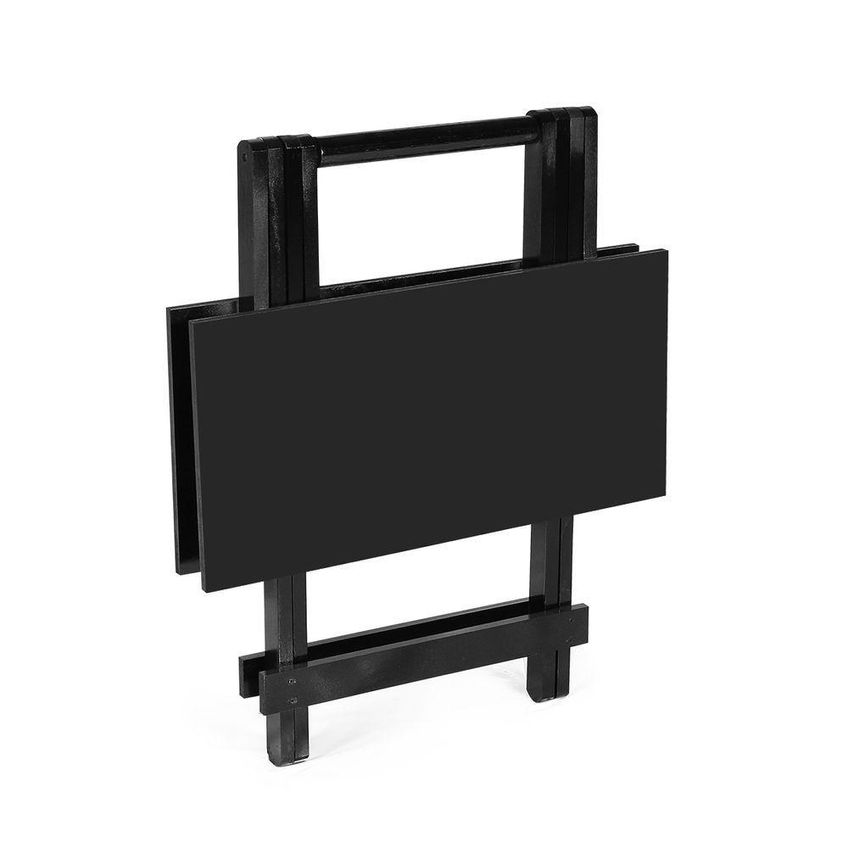 Conjunto Mesa Bar Dobrável 4 Lugares Tampo Em Mdf Com Cadeiras Em Madeira Maciça Amadeirado 70cm - imagem 5