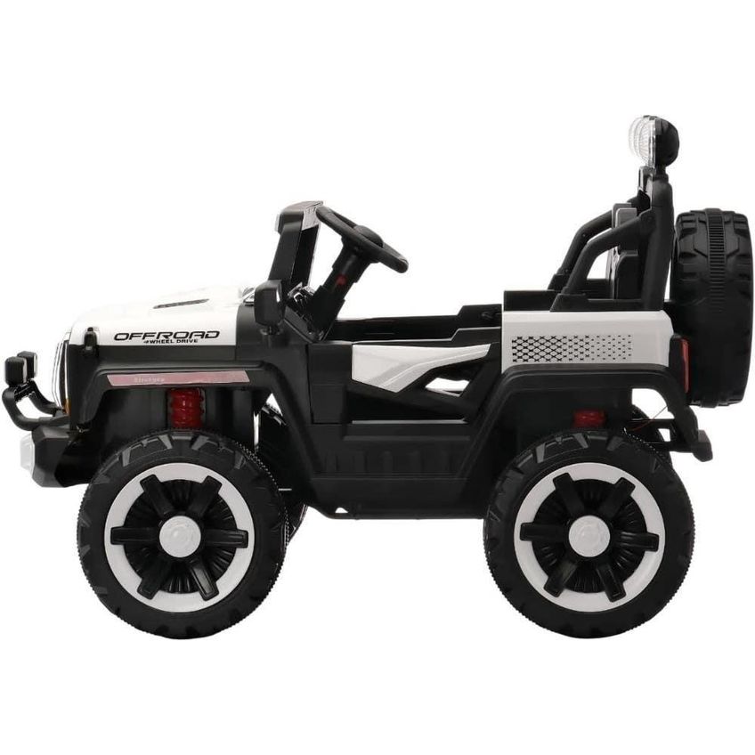 Quadriciclo Elétrico Infantil Jipe Blitzor 2422 12v Com Bluetooth Branco Bang Toys - imagem 5