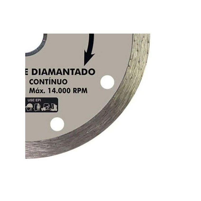 Disco De Corte Diamantado Contínuo 110mm Bivolt Para Cerâmica Azulejo Telha E Tijolo - imagem 4