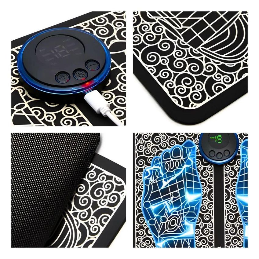 Massageador Elétrico Para Pés E Pernas EMS Magnético Relaxante Alívio De Dores Circulação - imagem 4