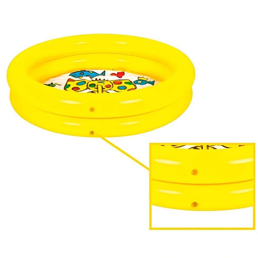 Piscina Inflável Infantil Piscina19300-bp046 46l Com Design De Elefante Colorido Premium Colchões - imagem 2