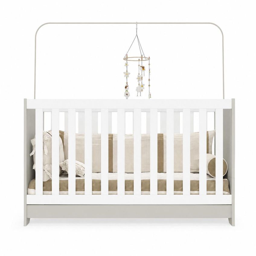 Berço 3 Em 1 Para Colchão 60 X 130 Cm Multimóveis Off White/branco - imagem 5
