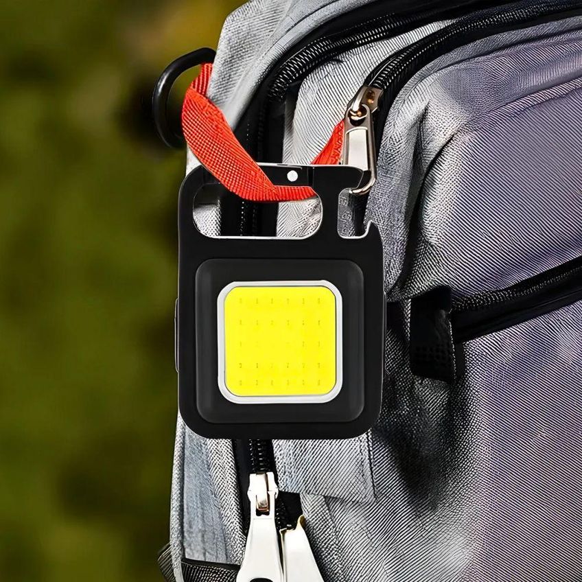 Lanterna Recarregável Mini Led Cob 3 Em 1 Chaveiro Abridor De Garrafa Portátil Compacta Utimix - imagem 4