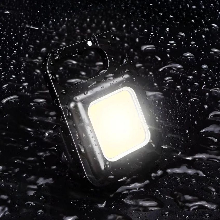 Lanterna Recarregável Mini Led Cob 3 Em 1 Chaveiro Abridor De Garrafa Portátil Compacta Utimix - imagem 5