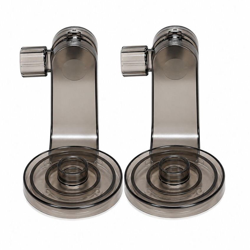 Suporte Toalheiro De Parede Com Ventosas Ajustável Plástico Abs Barra Extensível Cromado Utimix - imagem 3