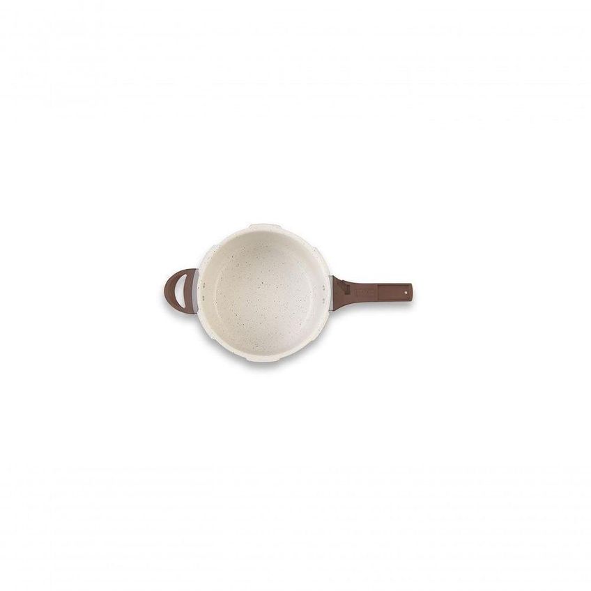 Panela De Pressão Pressure Antiaderente Alumínio Revestimento Cerâmico 4,2l Vanilla Brinox - imagem 3