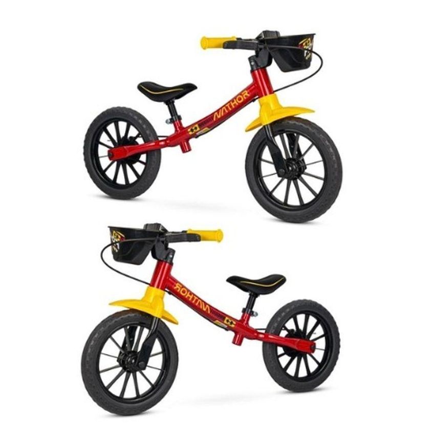 Bicicleta Infantil Fast 3 Aro 12 Freio A Tambor Pneus Eva Vermelho Nathor - imagem 3