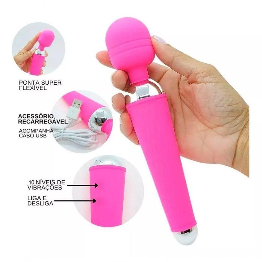 Vibrador Feminino Massageador Clitoriano Silicone Roxo Recarregavel Utimix - imagem 3