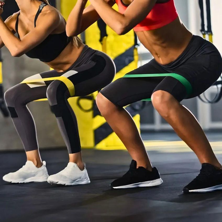 Kit De Faixas Elásticas De Resistência Para Treino Funcional Pilates Fisioterapia Intensidades - imagem 4