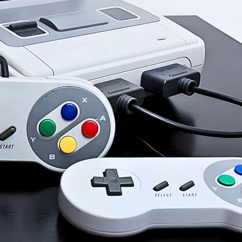 Console Retrô Super Mini SFC Portátil Utimix Com 620 Jogos Clássicos Anos 90 Saída AV 2 Controles - imagem 3