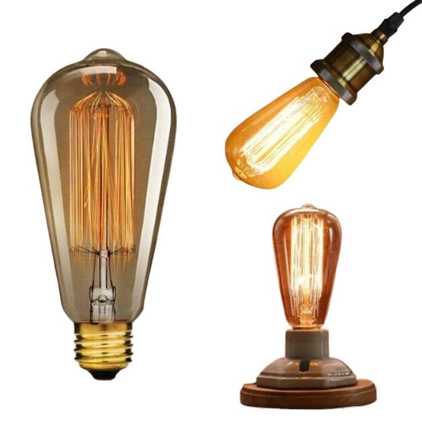 Lâmpada Vintage Filamento Lt45-sc-40w Dimerizável 2200k 40w E27 220v Amarelo Gmh - imagem 3