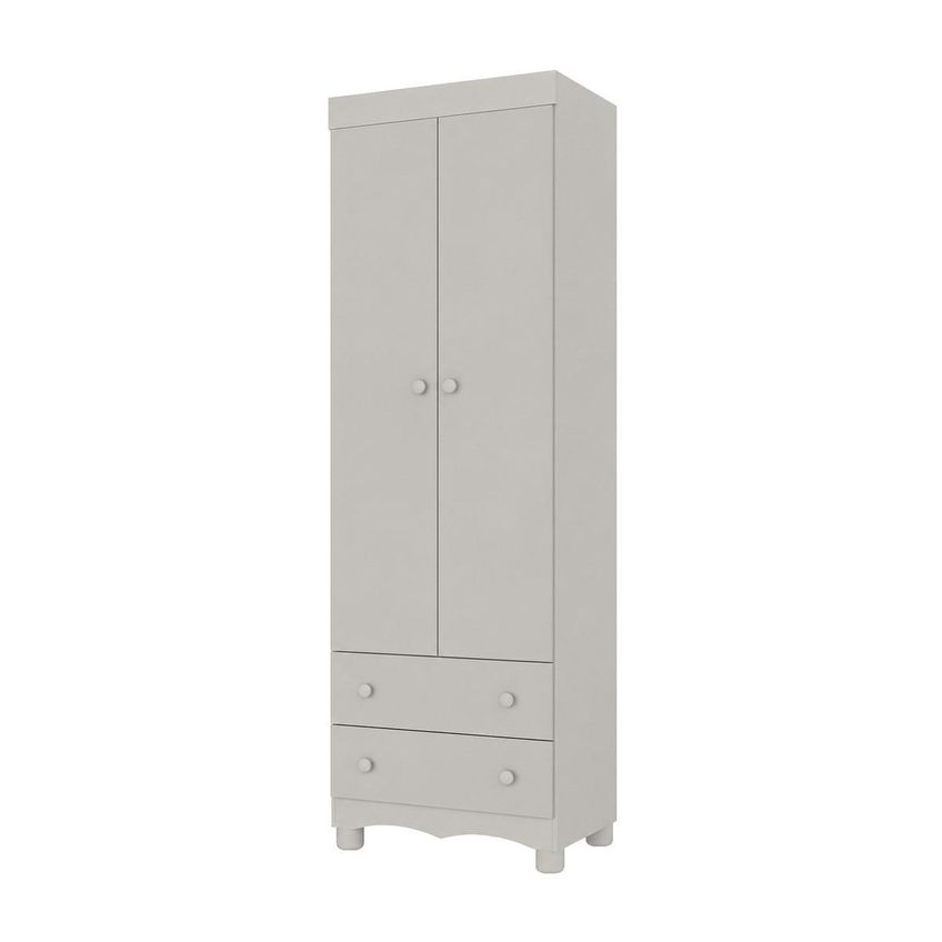 Guarda-roupa Infantil 62cm 2 Portas E 2 Gavetas Dengo Multimóveis MP4436 - Off White - imagem 2