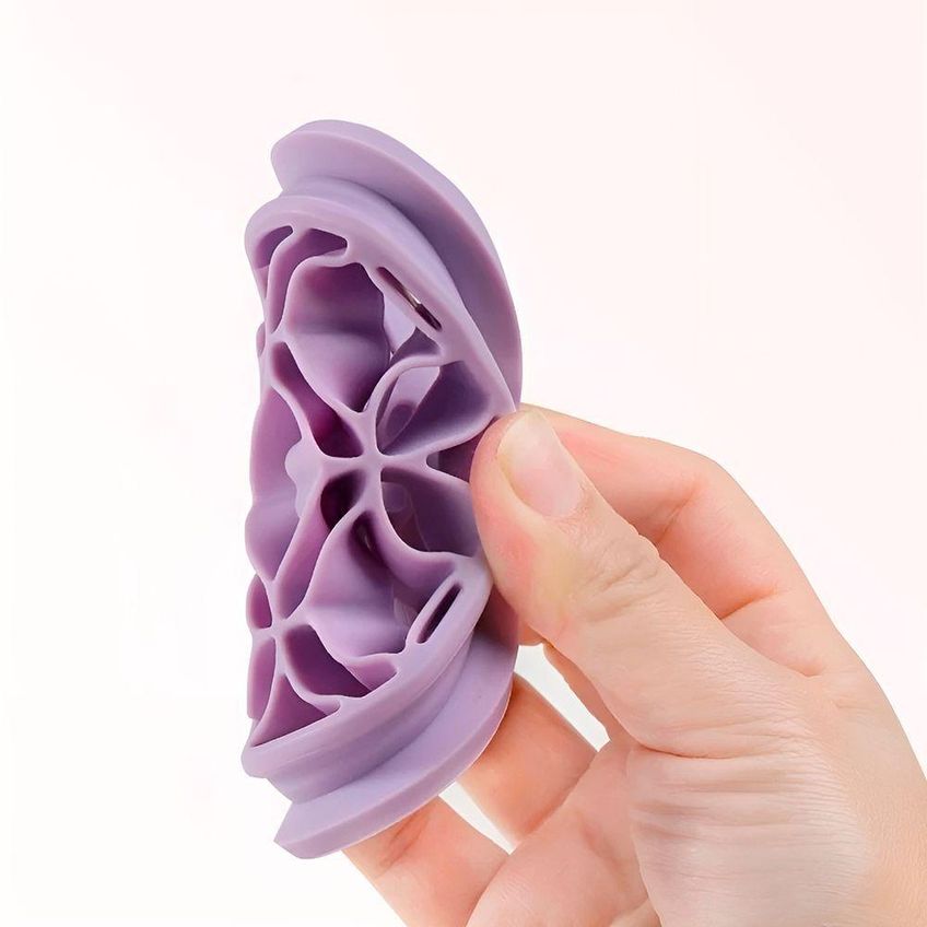 Limpador E Organizador De Pincéis Modelo Azul Com Base Em Silicone Para Limpeza Profunda Azul - imagem 5