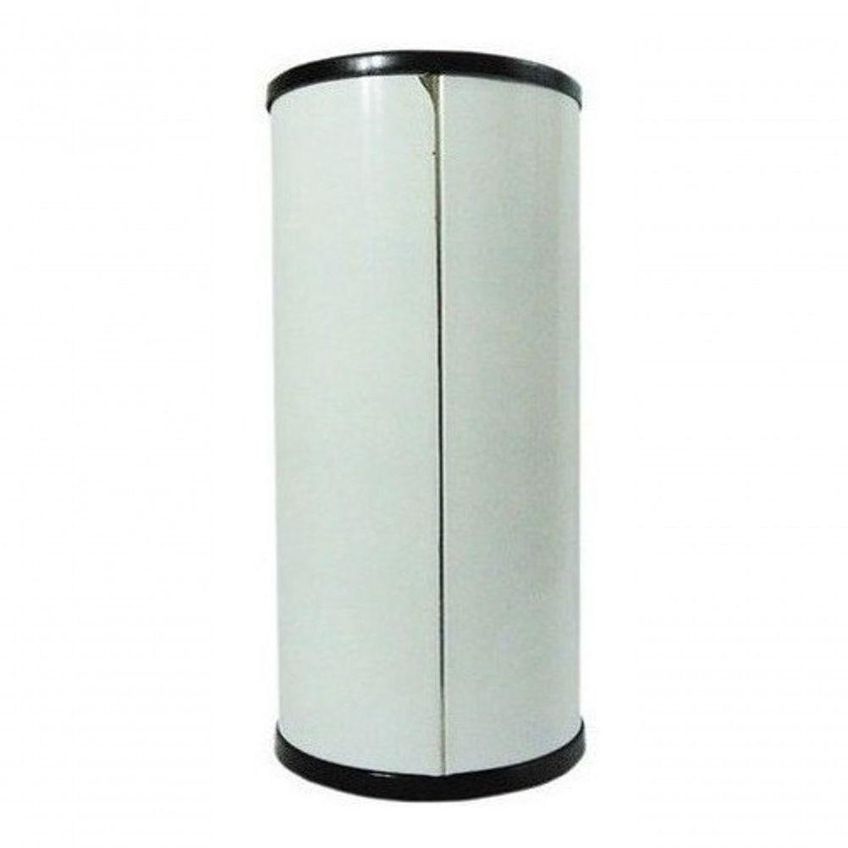 Lixeira De Copos De Água 30l Em Aço Inox Com Tampa Plástica Branco Cinza Preto Azul Vermelho - imagem 4