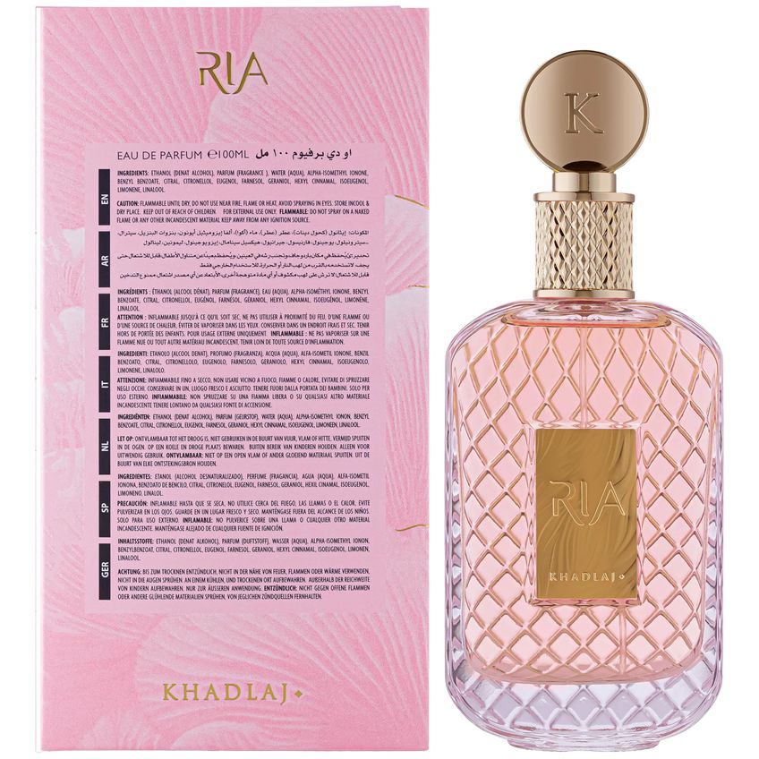 Perfume Khadlaj Ria Eau De Parfum Para Mujer 100 Ml - imagem 3