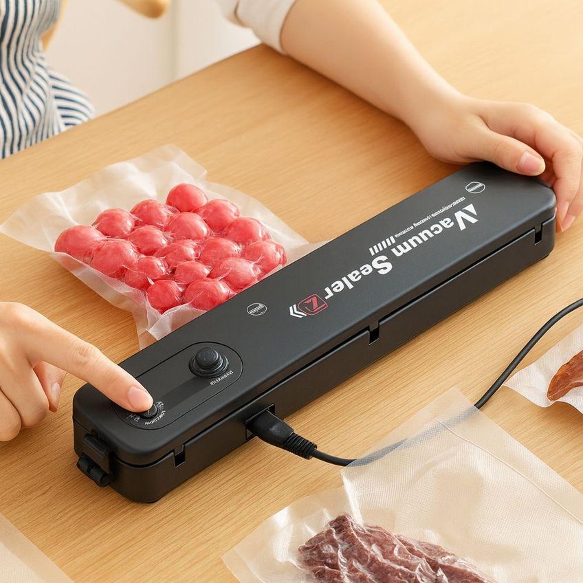 Máquina Seladora A Vácuo De Alimentos Portátil Elétrica 220v Branco Utimix - imagem 5