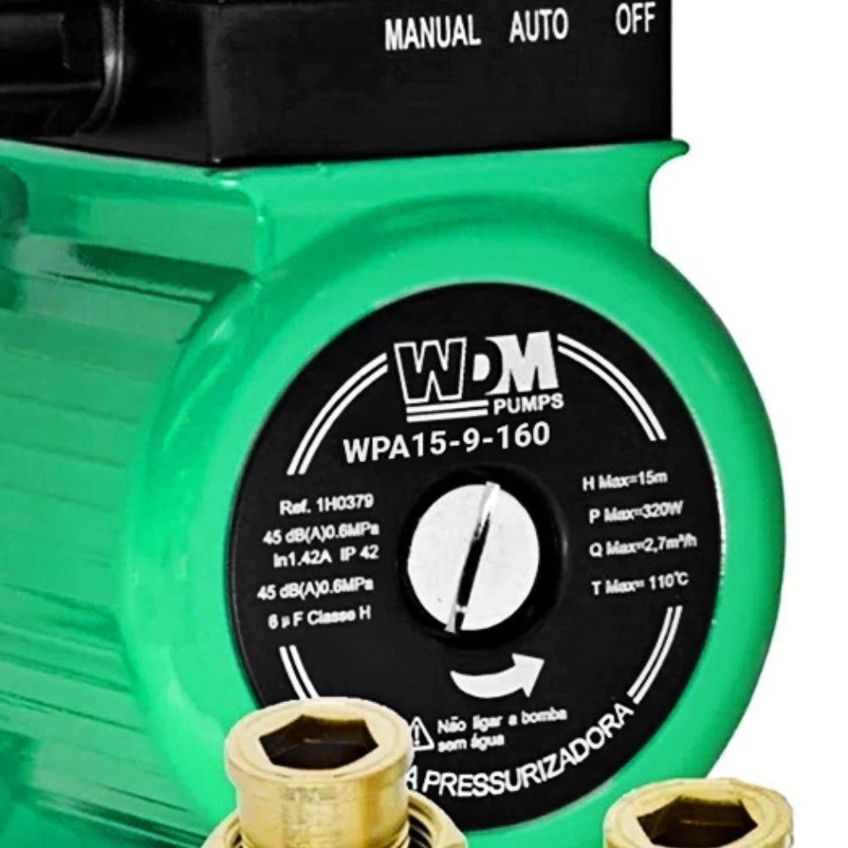 Bomba Pressurizadora WPA 15-9-160 120W 220V 3/4 BSP - imagem 2