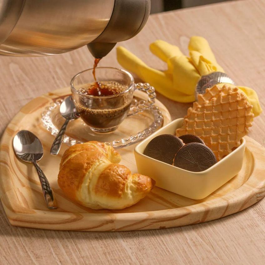 Conjunto De Xícaras De Café Coração Pearl Em Cristal Com Pires Para Café Incolor Wolff 85ml - imagem 4
