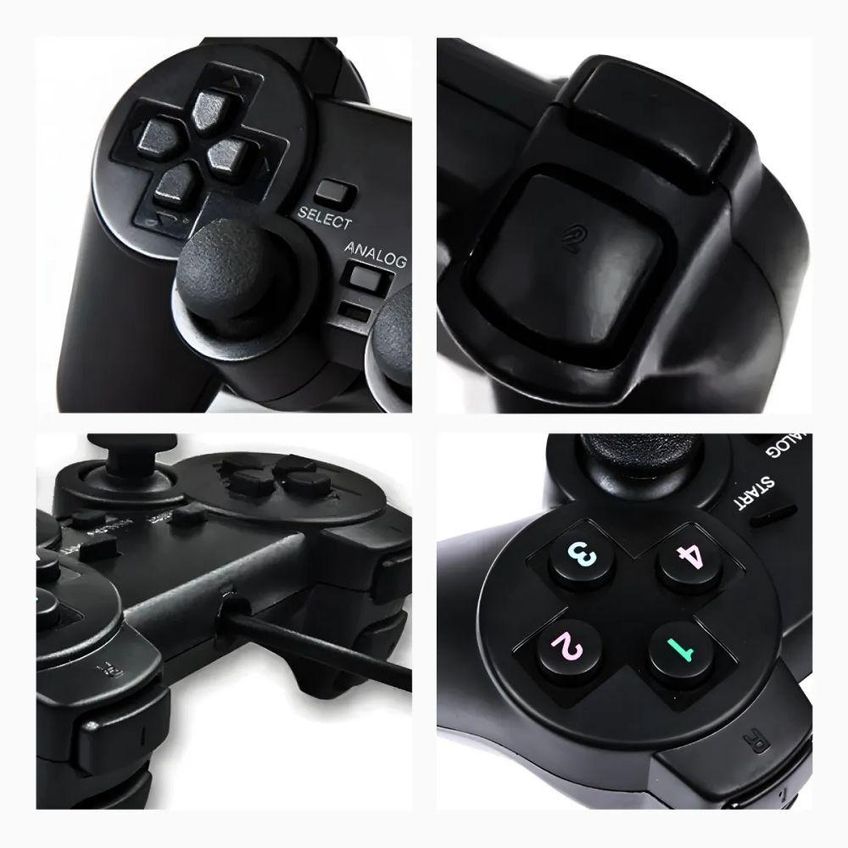Controle USB para PC Utimix FR-202 Joystick Dualshock Analógico Gamer Preto - imagem 4