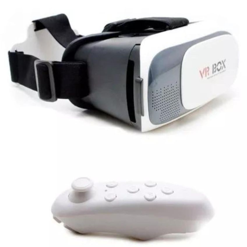 Óculos De Realidade Virtual Utimix Vr Box 2.0 Compatível Com Celular Até 6 Polegadas 3d Branco - imagem 4