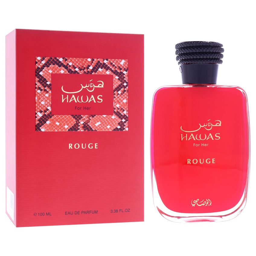Perfume Rasasi Hawas Rouge Para Mulheres 100 Ml Spray Eau De Parfum - imagem 3