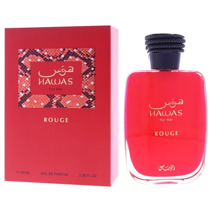 Perfume Rasasi Hawas Rouge Para Mulheres 100 Ml Spray Eau De Parfum - imagem 4
