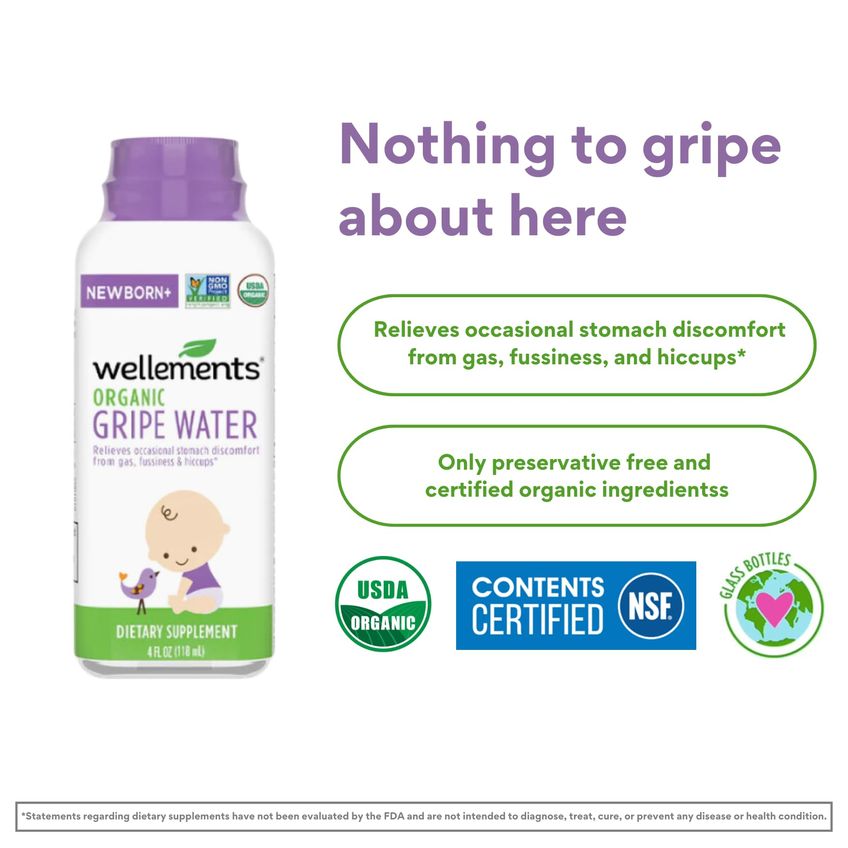 Gripe Water Wellements Organic 120 Ml Com Camomila E Erva-doce - imagem 3