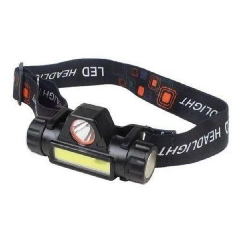Lanterna De Cabeça High Power Head Lamp Com 1 Led E Sinalizador Ângulo De Iluminação 90 Graus Preto - imagem 4