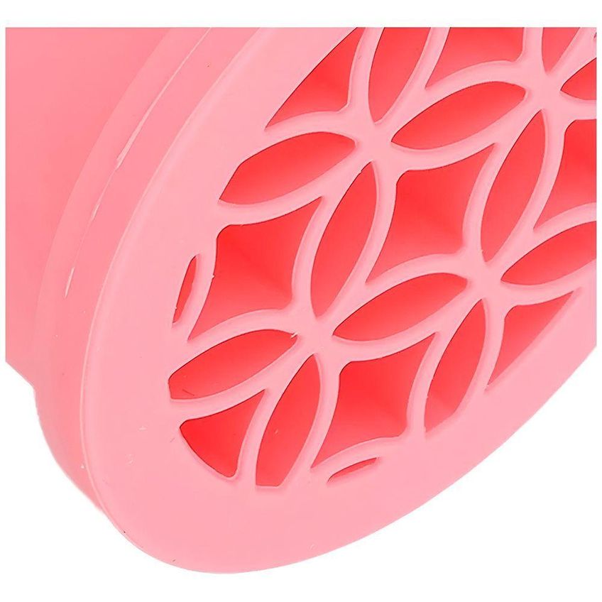 Limpador E Organizador De Pincéis Rosa Com Base De Silicone Retrátil Para Secagem - imagem 3
