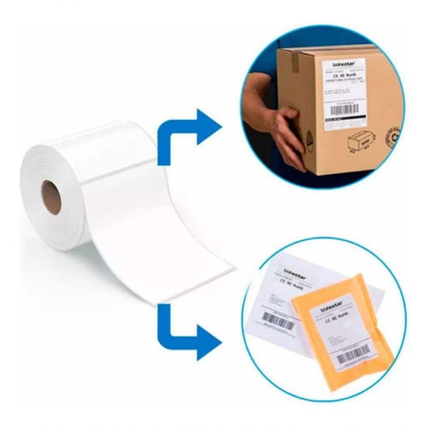 Kit Etiqueta Térmica Adesiva 10x15 100x150 Serrilhada Direta Para E-commerce - imagem 5