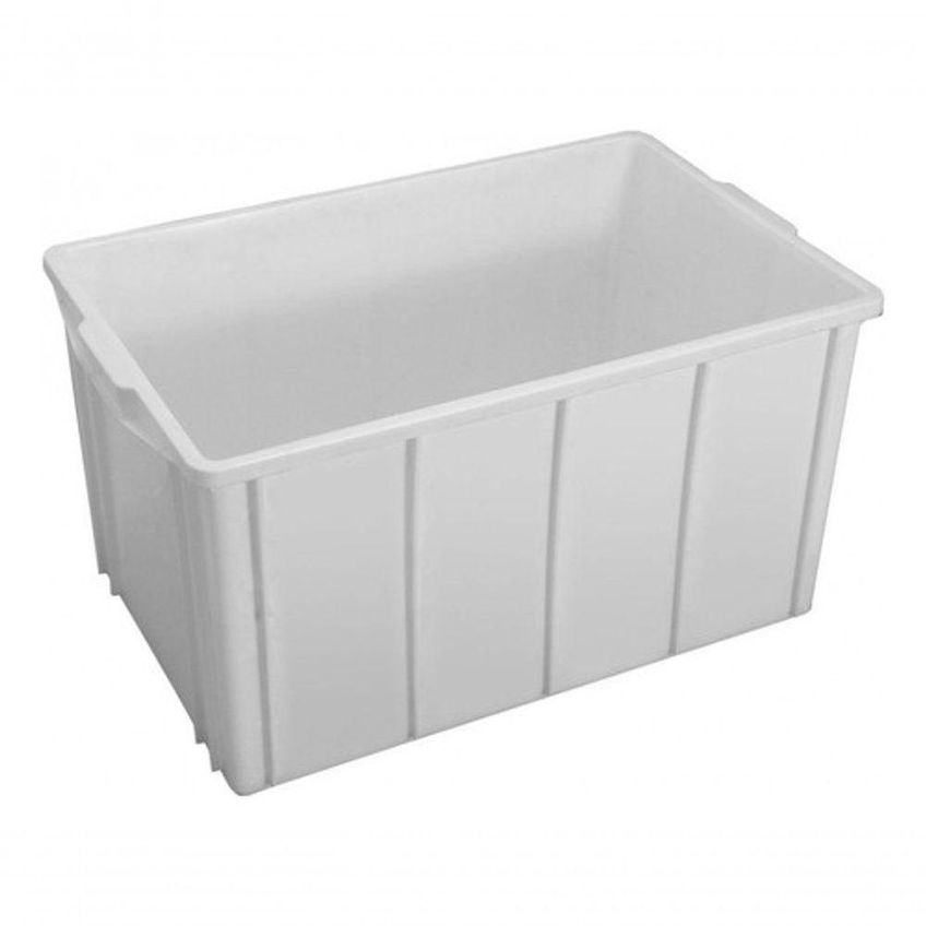 Caixa Plástica Caixa Plastica 28l Com Tampa Para Organização Transparente Premium Colchões - imagem 2