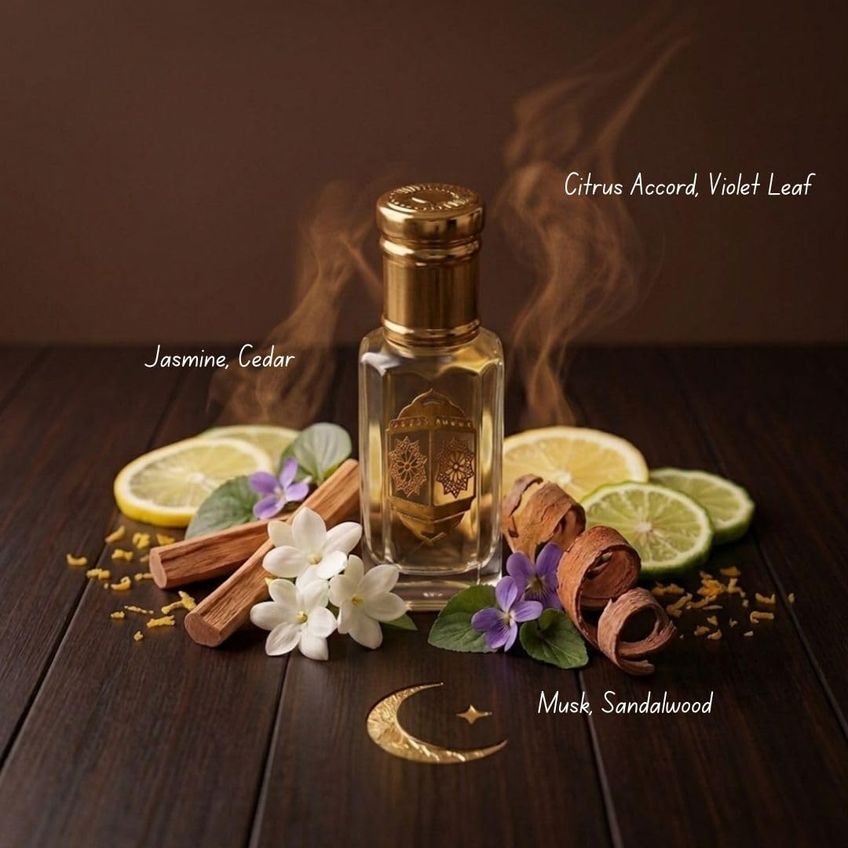 Óleo Perfumado Intense Oud 12ml Floral Almíscar - imagem 4