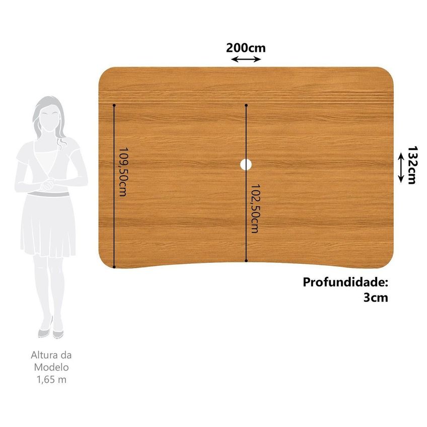 Painel Para TV Até 80" Polegadas 132cm X 200cm Hera Espresso Móveis Cinamomo - imagem 3