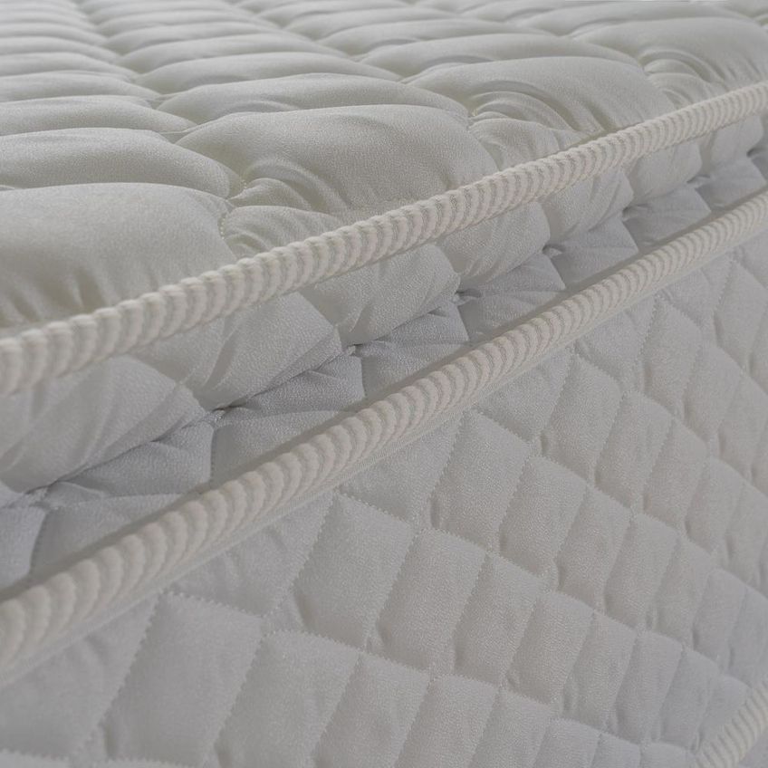 Cama Box Solteiro New Moon Molas Ensacadas Tecido Courino Cinza King House - imagem 4