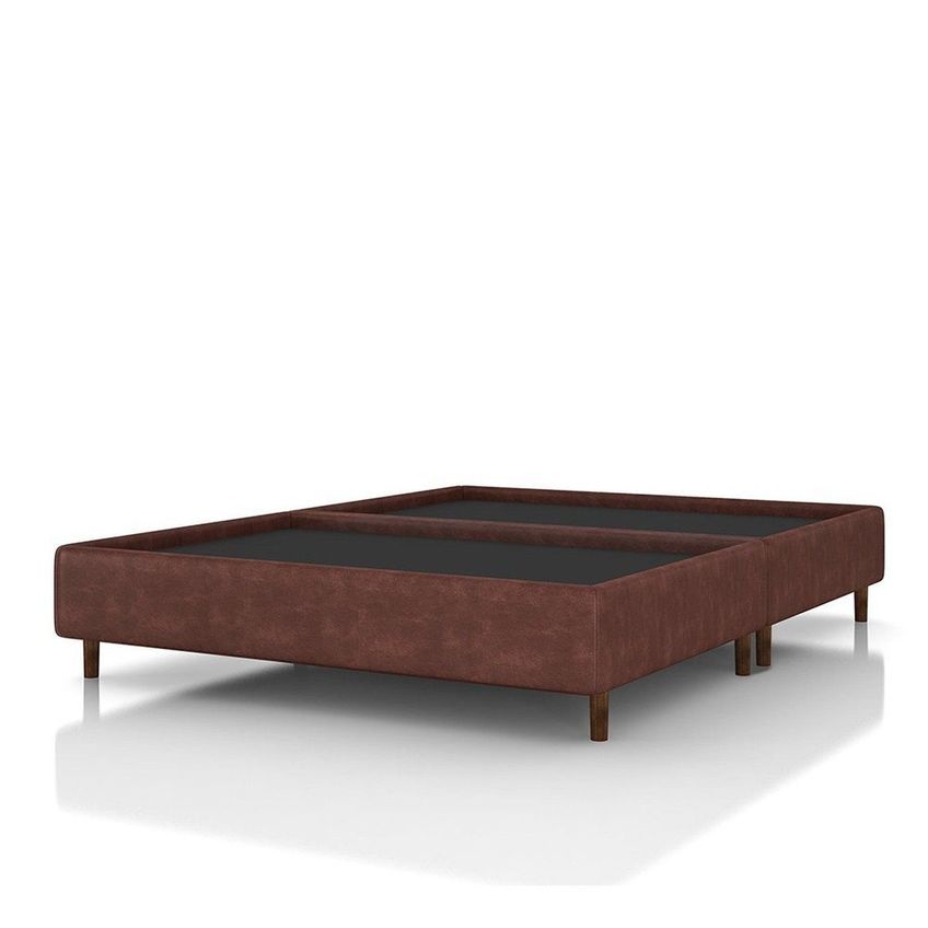 Base Box Queen Courino Florença 203x163cm Mogno - imagem 2
