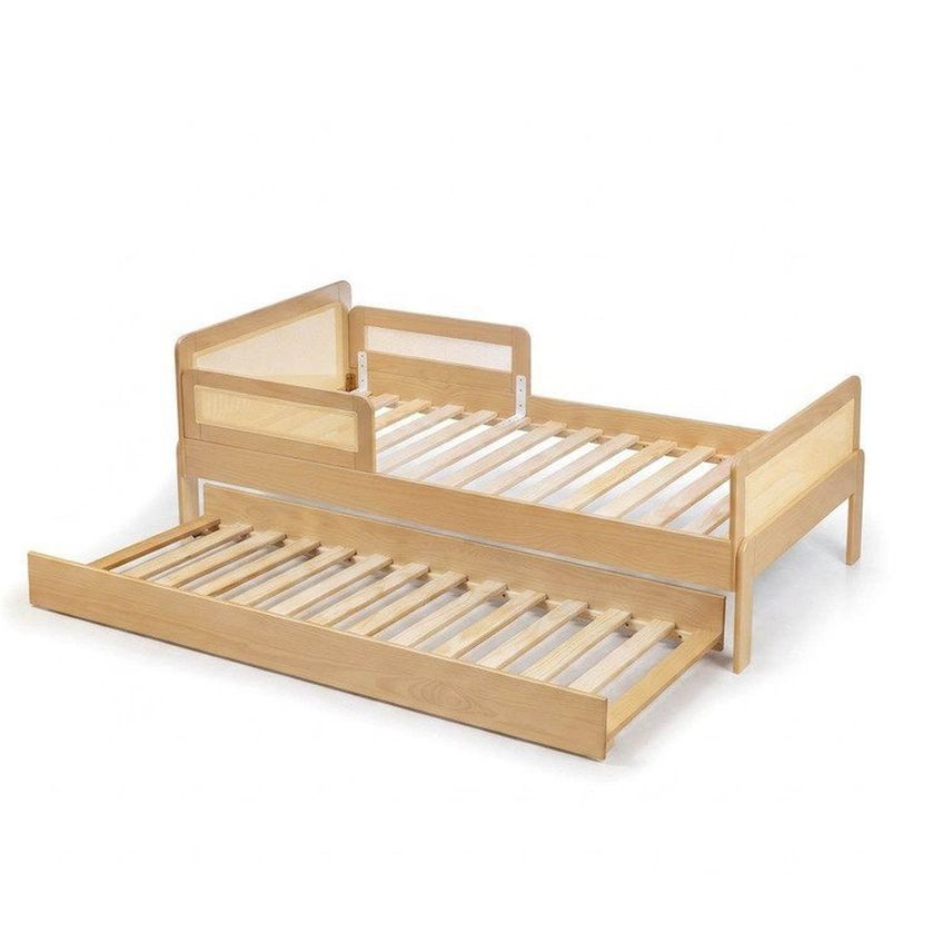 Conjunto Cama Infantil Reversível E Cama Auxiliar Crescer Casatema Madeira Originals Marrom/Caravalho Carvalho - imagem 2