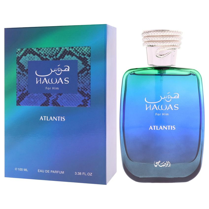 Kit De Perfume Rasasi Hawas Ice 100 ml + 10 ml + 60 ml - imagem 4