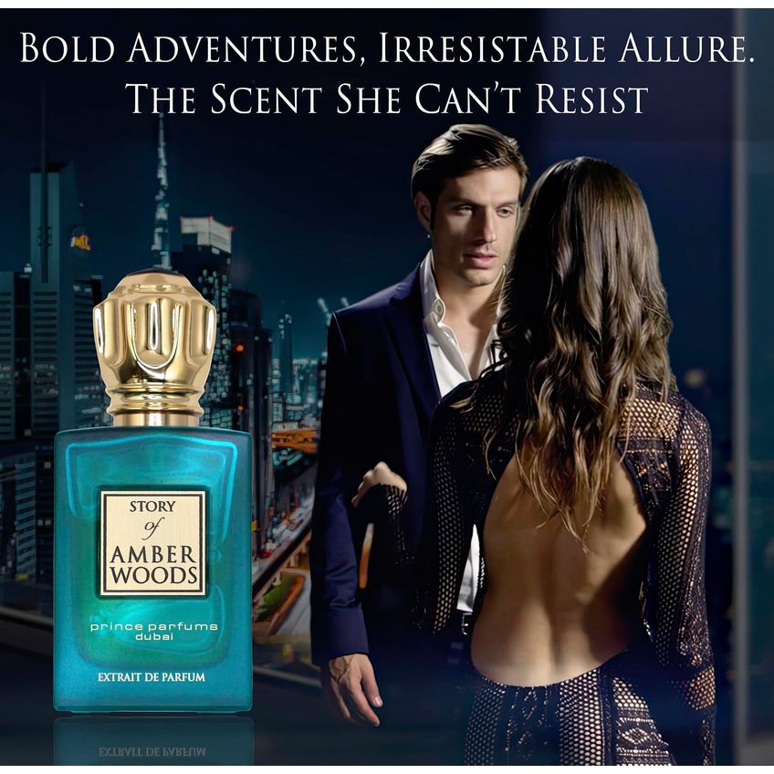 Perfume Prince Parfums Dubai Amber Woods 100ml Para Homens - imagem 4