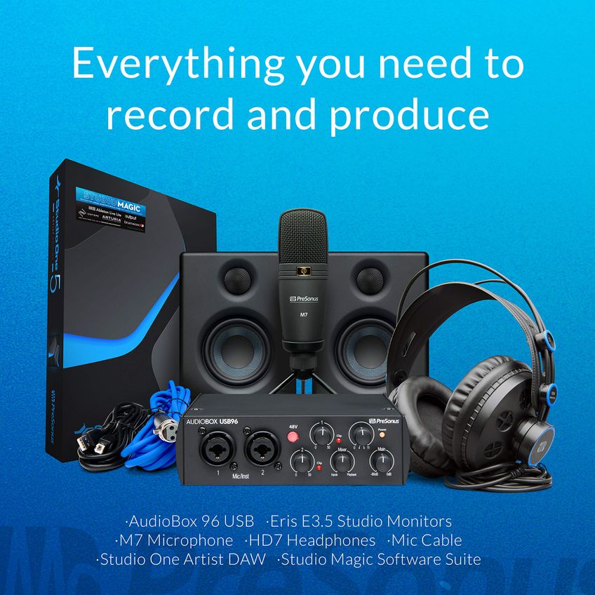 Kit De Gravação Presonus Audiobox 96 25th Anniversary Studio - imagem 2