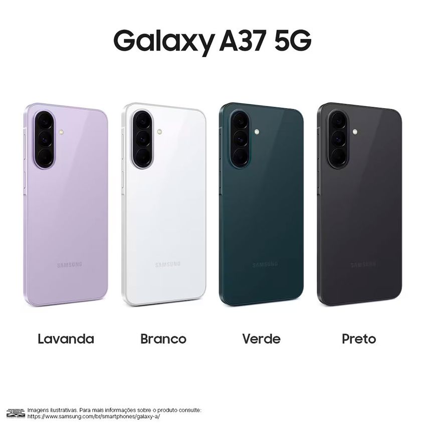 Smartphone Galaxy A37 5G Tela 6.7 256GB E Fone De Ouvido Buds Core Samsung - imagem 2