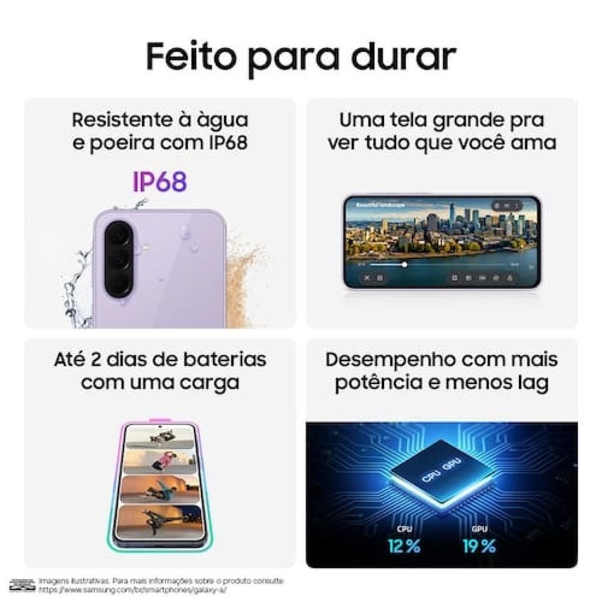 Smartphone Samsung Galaxy A37 5G Tela 6.7 256GB + Fone de Ouvido Buds Core - imagem 5