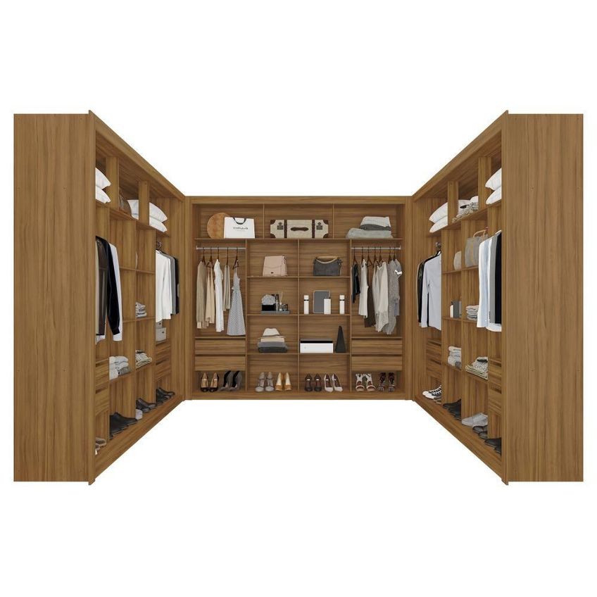 Guarda Roupa Closet Triplo NT6060 MDF Freijó Amoudi Móveis Freijó - imagem 2